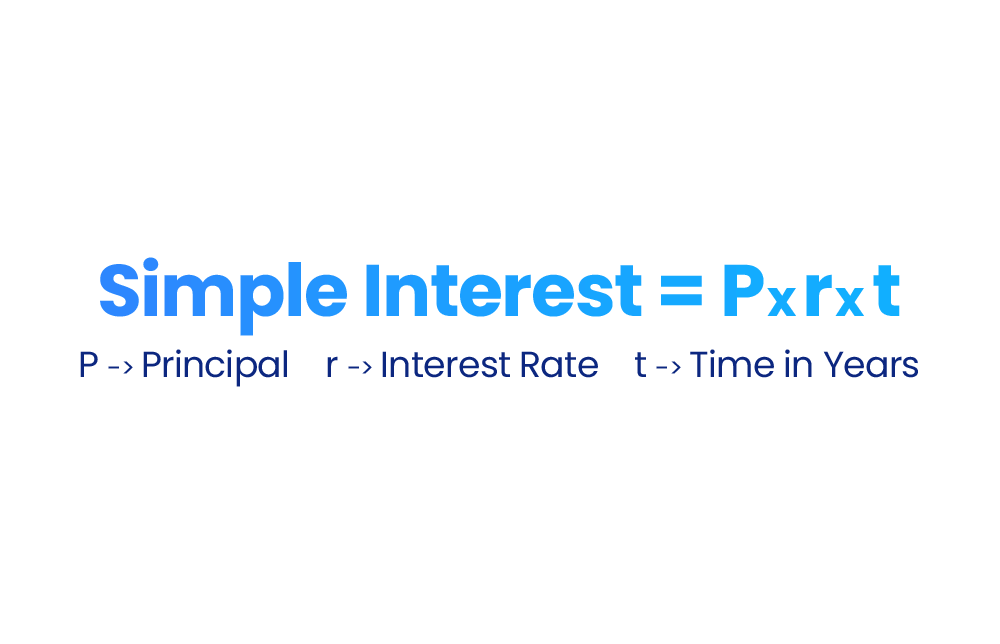 Simple interest rate formula